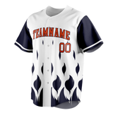 Custom Team Design White & Dark Purple Colors Design Sports Baseball Jersey BB00DT100222