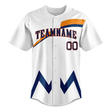 Custom Team Design White & Dark Purple Colors Design Sports Baseball Jersey BB00HA090222