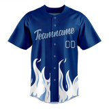 Custom Team Design Royal Blue & White Colors Design Sports Baseball Jersey BB00KCR021902