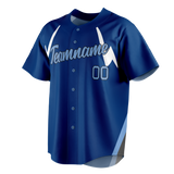 Custom Team Design Royal Blue & Light Blue Colors Design Sports Baseball Jersey BB00KCR051921