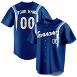 Custom Team Design Royal Blue & White Colors Design Sports Baseball Jersey