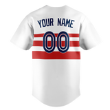 Custom Team Design White & Red Colors Design Sports Baseball Jersey BB00LAA010209