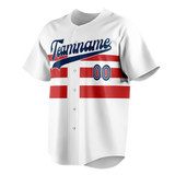 Custom Team Design White & Red Colors Design Sports Baseball Jersey BB00LAA010209