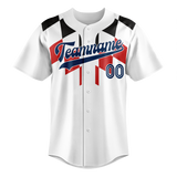 Custom Team Design White & Red Colors Design Sports Baseball Jersey BB00LAA060209