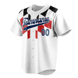 Custom Team Design White & Red Colors Design Sports Baseball Jersey BB00LAA060209