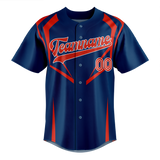 Custom Team Design Dark Purple & Red Colors Design Sports Baseball Jersey BB00LAA082209