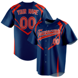 Custom Team Design Dark Purple & Red Colors Design Sports Baseball Jersey BB00LAA082209