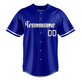 Custom Team Design Royal Blue & Black Colors Design Sports Baseball Jersey BB00LAD011901