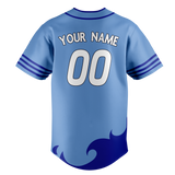 Custom Team Design Light Blue & Royal Blue Colors Design Sports Baseball Jersey BB00LAD032119