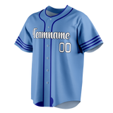 Custom Team Design Light Blue & Royal Blue Colors Design Sports Baseball Jersey BB00LAD032119