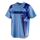 Custom Team Design Dark Purple & Royal Blue Colors Design Sports Baseball Jersey BB00LAD072219