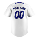 Custom Team Design White & Dark Purple Colors Design Sports Baseball Jersey BB00LAD090222