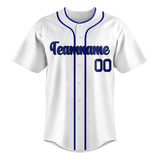 Custom Team Design White & Dark Purple Colors Design Sports Baseball Jersey BB00LAD090222