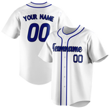 Custom Team Design White & Dark Purple Colors Design Sports Baseball Jersey BB00LAD090222