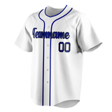 Custom Team Design White & Dark Purple Colors Design Sports Baseball Jersey BB00LAD090222