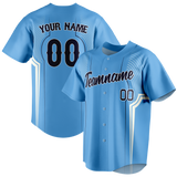 Custom Team Design Light Blue & White Colors Design Sports Baseball Jersey BB00MB022102