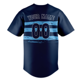 Custom Team Design Navy Blue & Light Blue Colors Design Sports Baseball Jersey BB00MB061821