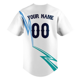 Custom Team Design White & Light Blue Colors Design Sports Baseball Jersey BB00MB080221