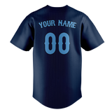 Custom Team Design Navy Blue & Blue Colors Design Sports Baseball Jersey BB00MB101820