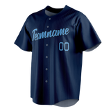 Custom Team Design Navy Blue & Blue Colors Design Sports Baseball Jersey BB00MB101820