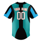 Custom Team Design Teal & Black Colors Design Sports Baseball Jersey BB00MM021701