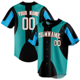 Custom Team Design Teal & Black Colors Design Sports Baseball Jersey BB00MM021701