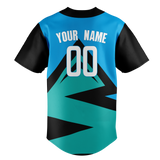 Custom Team Design Black & Blue Colors Design Sports Baseball Jersey BB00MM030120