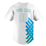 Custom Team Design White & Blue Colors Design Sports Baseball Jersey BB00MM050220