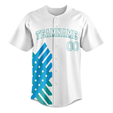 Custom Team Design White & Blue Colors Design Sports Baseball Jersey BB00MM050220