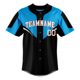 Custom Team Design White & Blue Colors Design Sports Baseball Jersey BB00MM070220