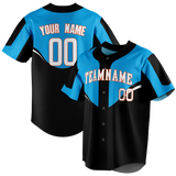 Custom Team Design White & Blue Colors Design Sports Baseball Jersey