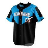 Custom Team Design White & Blue Colors Design Sports Baseball Jersey BB00MM070220