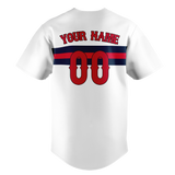 Custom Team Design White & Red Colors Design Sports Baseball Jersey BB00MT030209