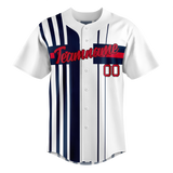 Custom Team Design White & Dark Purple Colors Design Sports Baseball Jersey BB00MT080222