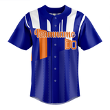 Custom Team Design Blue & White Colors Design Sports Baseball Jersey BB00NYM042002