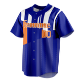 Custom Team Design Blue & White Colors Design Sports Baseball Jersey BB00NYM042002