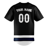 Custom Team Design Black & White Colors Design Sports Baseball Jersey BB00NYY010102