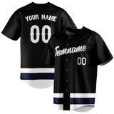 Custom Team Design Black & White Colors Design Sports Baseball Jersey