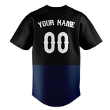 Custom Team Design Black & Navy Blue Colors Design Sports Baseball Jersey BB00NYY040118