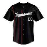 Custom Team Design Black & Red Colors Design Sports Baseball Jersey BB00NYY050109