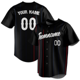 Custom Team Design Black & Red Colors Design Sports Baseball Jersey BB00NYY050109