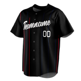 Custom Team Design Black & Red Colors Design Sports Baseball Jersey BB00NYY050109