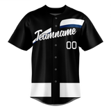 Custom Team Design Black & White Colors Design Sports Baseball Jersey BB00NYY060102