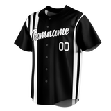 Custom Team Design Black & White Colors Design Sports Baseball Jersey BB00NYY080102