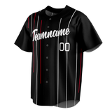 Custom Team Design Black & Red Colors Design Sports Baseball Jersey BB00NYY100109