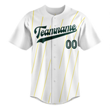 Custom Team Design White & Yellow Colors Design Sports Baseball Jersey BB00OA030212