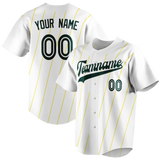 Custom Team Design White & Yellow Colors Design Sports Baseball Jersey BB00OA030212