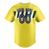 Custom Team Design Yellow & White Colors Design Sports Baseball Jersey BB00OA041202