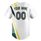 Custom Team Design White & Kelly Green Colors Design Sports Baseball Jersey BB00OA060215