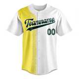 Custom Team Design White & Yellow Colors Design Sports Baseball Jersey BB00OA080212